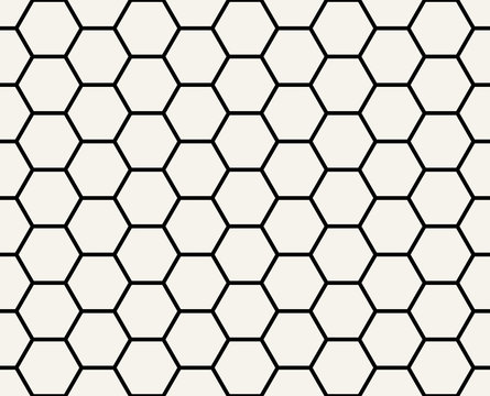 hexagon geometric black and white graphic pattern © sunspire
