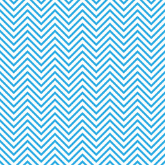 Seamless chevron pattern in blue and white. Horizontal zigzag lines in acute angle. Retro navy style vector background.