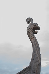 A fragment of an ancient warship Vikings - Drakkar
