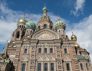 Fototapeta na wymiar Church of the Savior on Blood in Saint-Petersburg, Russia