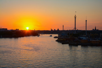 Fototapeta premium Stockholm , Shooting in the Night