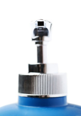 Bottle of liquid soap isolated over the white background