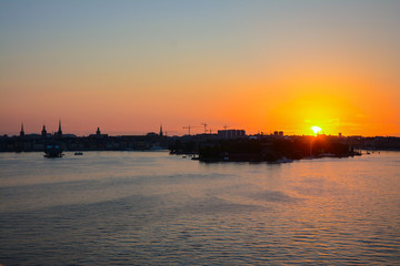 Fototapeta premium Stockholm , Shooting in the Night
