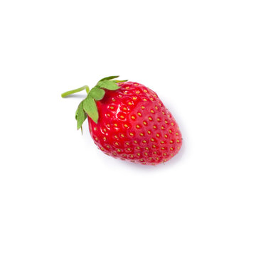 fresh juicy red strawberries
