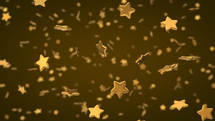 golden rating stars rain.