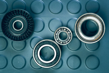 Set of steel ball bearings
