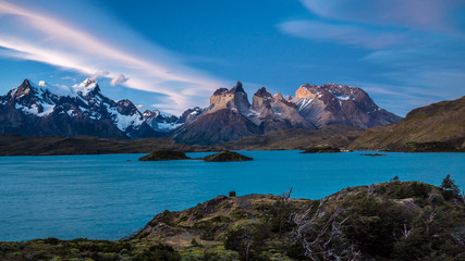 Sonnenuntergangsstimmung im Torres del Paine Nationalpark