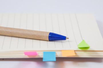 image of a notebooks and pencil on white background