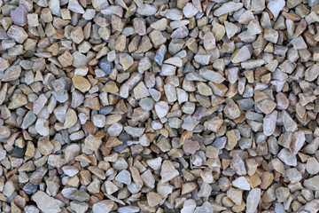 spilled crushed granite