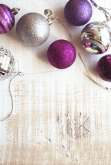 Fototapeta na wymiar Christmas ornaments, decoration