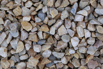 spilled crushed granite