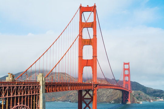 World Famous Golden Gate bridge in San Francisco