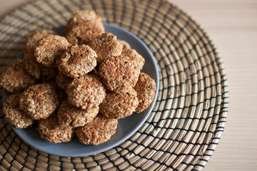 Homemade oatmeal cookies
