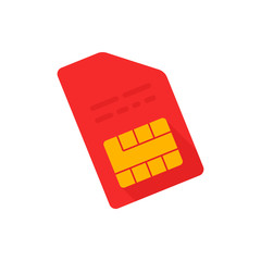 Mobile chip. Vector icon.