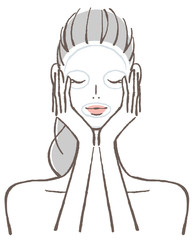 女性　フェイスマスク