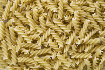 fusilli pasta background