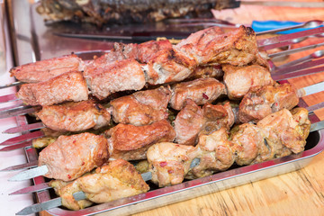 Street food - Grilled shashlik
