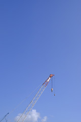 the crane on the sky