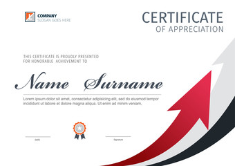 Vector template for certificate or diploma