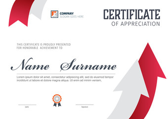 Vector template for certificate or diploma