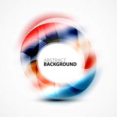 Colorful abstract circle banner