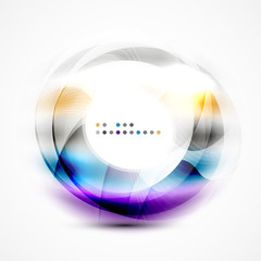 Colorful abstract circle banner