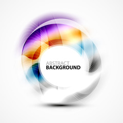 Colorful abstract circle banner