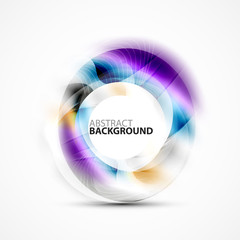 Colorful abstract circle banner
