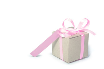gift box with gift tag. valentines day