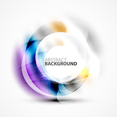 Colorful abstract circle banner