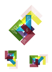 Paper infographic elements