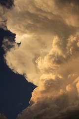 clouds dissipate after storm