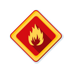 Flammable danger sign