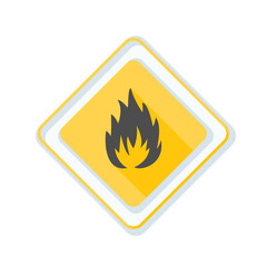 Flammable danger sign