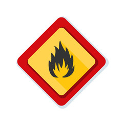 Flammable danger sign