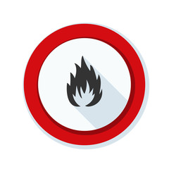 Flammable danger sign