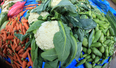 fresh vegetables selling at the street shop