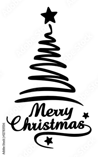 &quot;Christmas Tree - Merry Christmas&quot; Stockfotos und lizenzfreie Vektoren