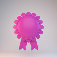 3d rendering trophy badge