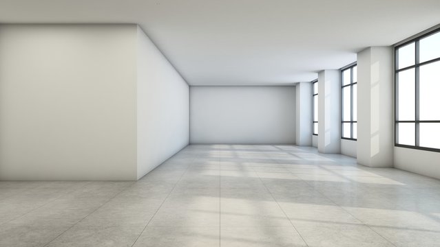 Empty space loft & modern - 3D Render