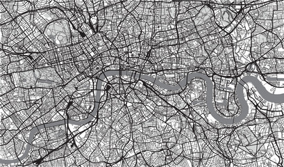 Obraz premium Miejska mapa miasta Londyn, Anglia