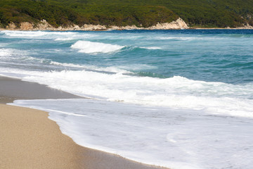 sea, waves and sand