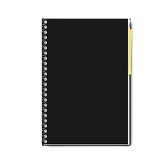 realistic notebook, exercise book , vector illustration