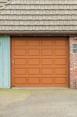 Garage door in Vancouver, Canada.