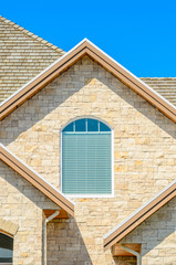 the roof of the house with nice window