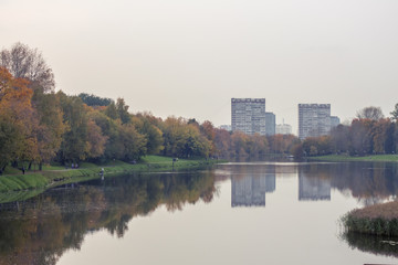 Москва. Вид на Люблинский парк и пруд