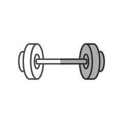 Weight icon. Healthy lifestyle fitness and sport theme. Isolated design. Vector illustration