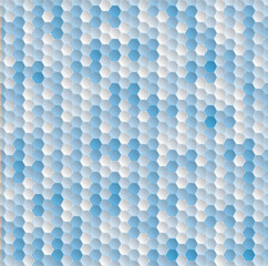 Golf ball seamless pattern - azure blue color