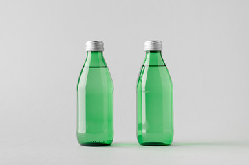 Water Bottle Mock-Up - Two Bottles