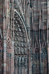 Naklejka premium Cathedral Notre Dame of Strasbourg, Bas Rhin, Alsace